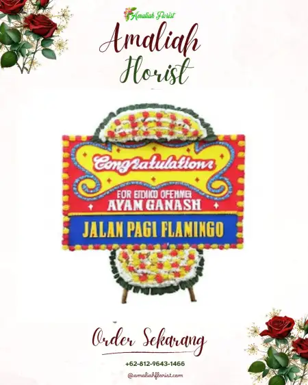 Sewa Papan Bunga Mandioli Selatan