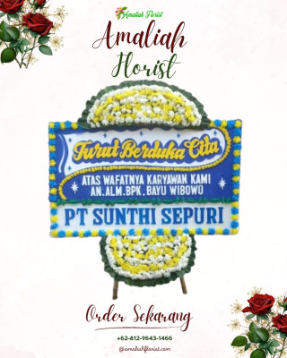 Papan Bunga Duka di Mandioli Selatan